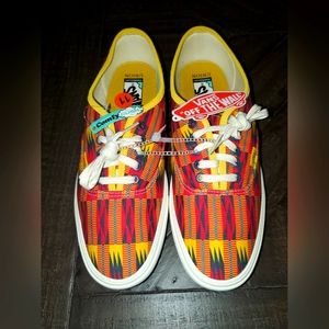 Vans Authentic Union Kente Cloth Comfycush SNEAKERS US Mens 11 Women 13 NWT